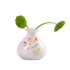 Xuantai Ceramic small vase, simple small plate decoration, mini modern and simple home living room decoration, handicraft flower vase Item Picture